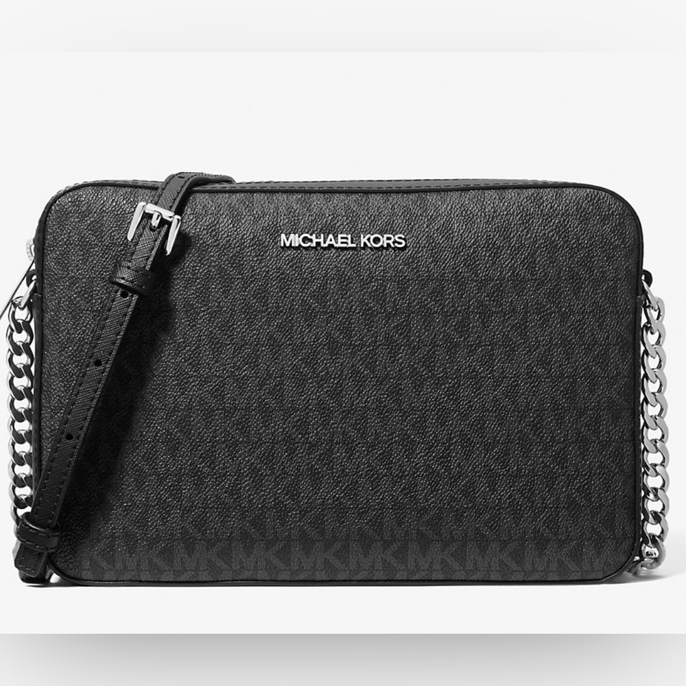 Michael Kors Jet Set Large Logo Crossbody Bag New - Picture 2 of 6